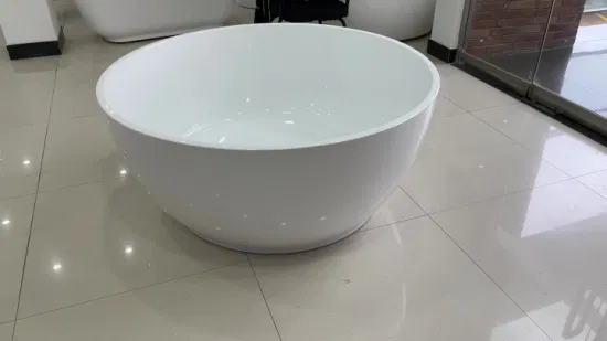 Китайская фабрика по индивидуальному заказу круглая ванна акриловая отдельностоящая ванна для ванной комнаты